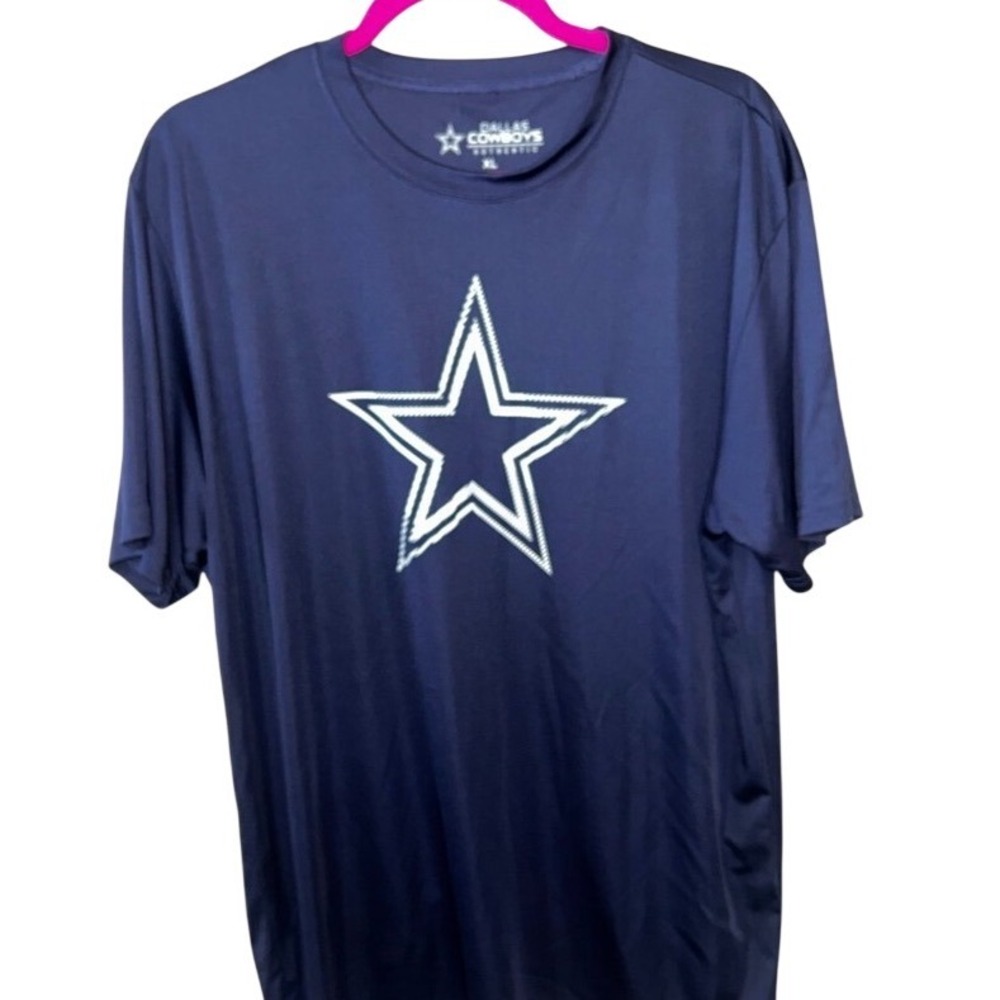 Dallas‎ Cowboys T-shirt Men's Size XL Blue Polyester NFL Shirt